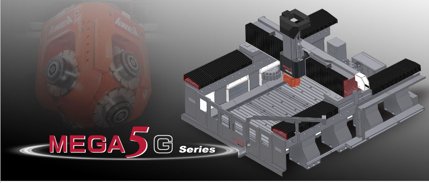 亞崴動(dòng)柱式龍門(mén)五軸MEGA5 G系列